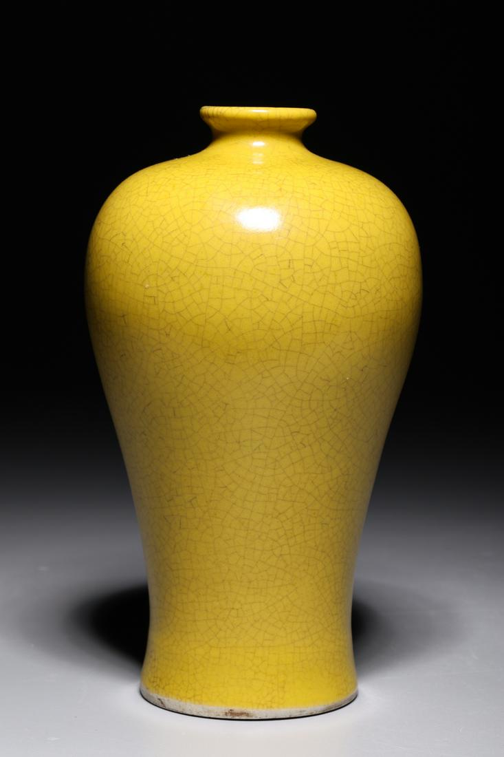 Antique Chinese Ming Dynasty Yellow Meiping Vase (1 of 7)