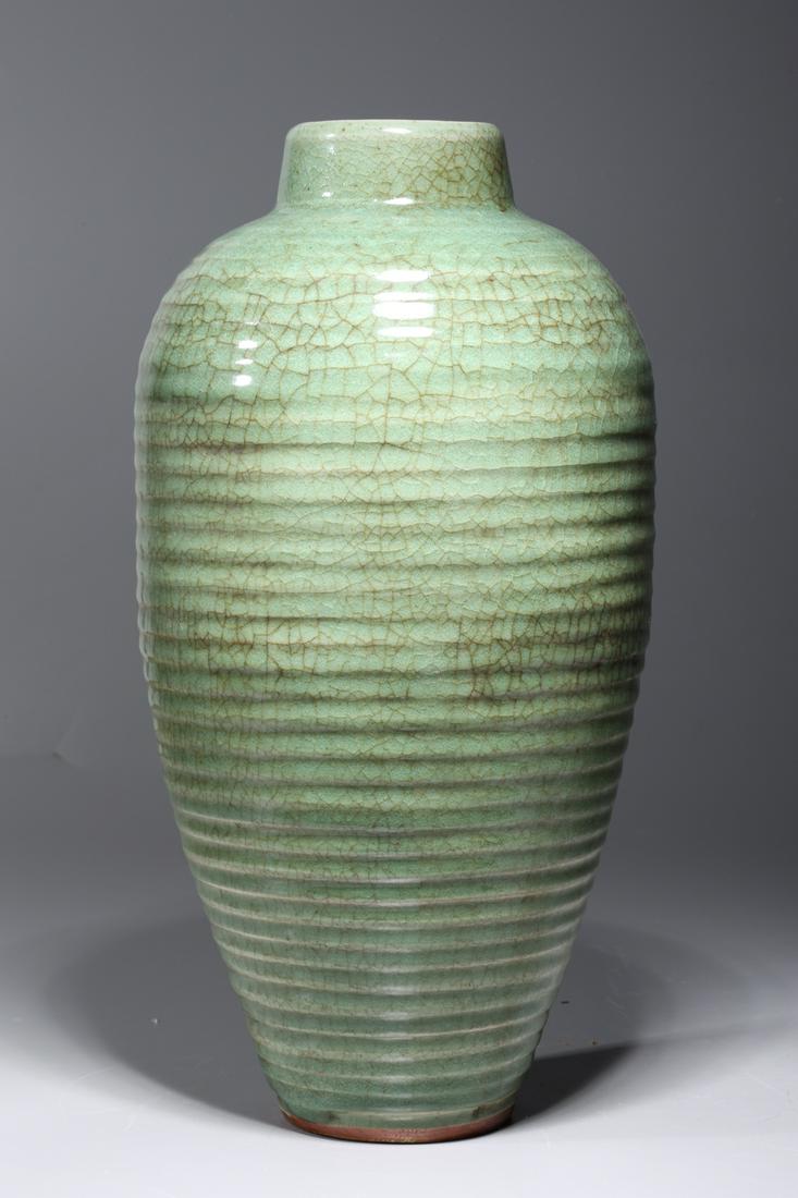 Chinese Celadon Crackle Glazed Porcelain Vase (1 of 6)