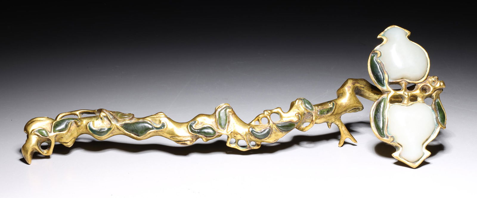Chinese Gilt Bronze Ruyi Scepter (1 of 6)