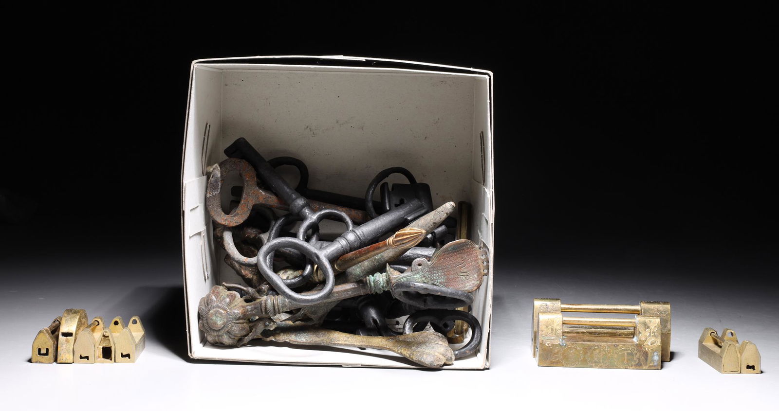 Group of Various Antique Asian Metal Objects (1 of 7)