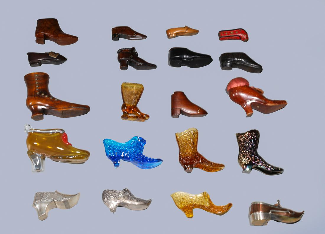 Group of Twenty-Four Assorted Antique Decorative Shoes (1 of 6)