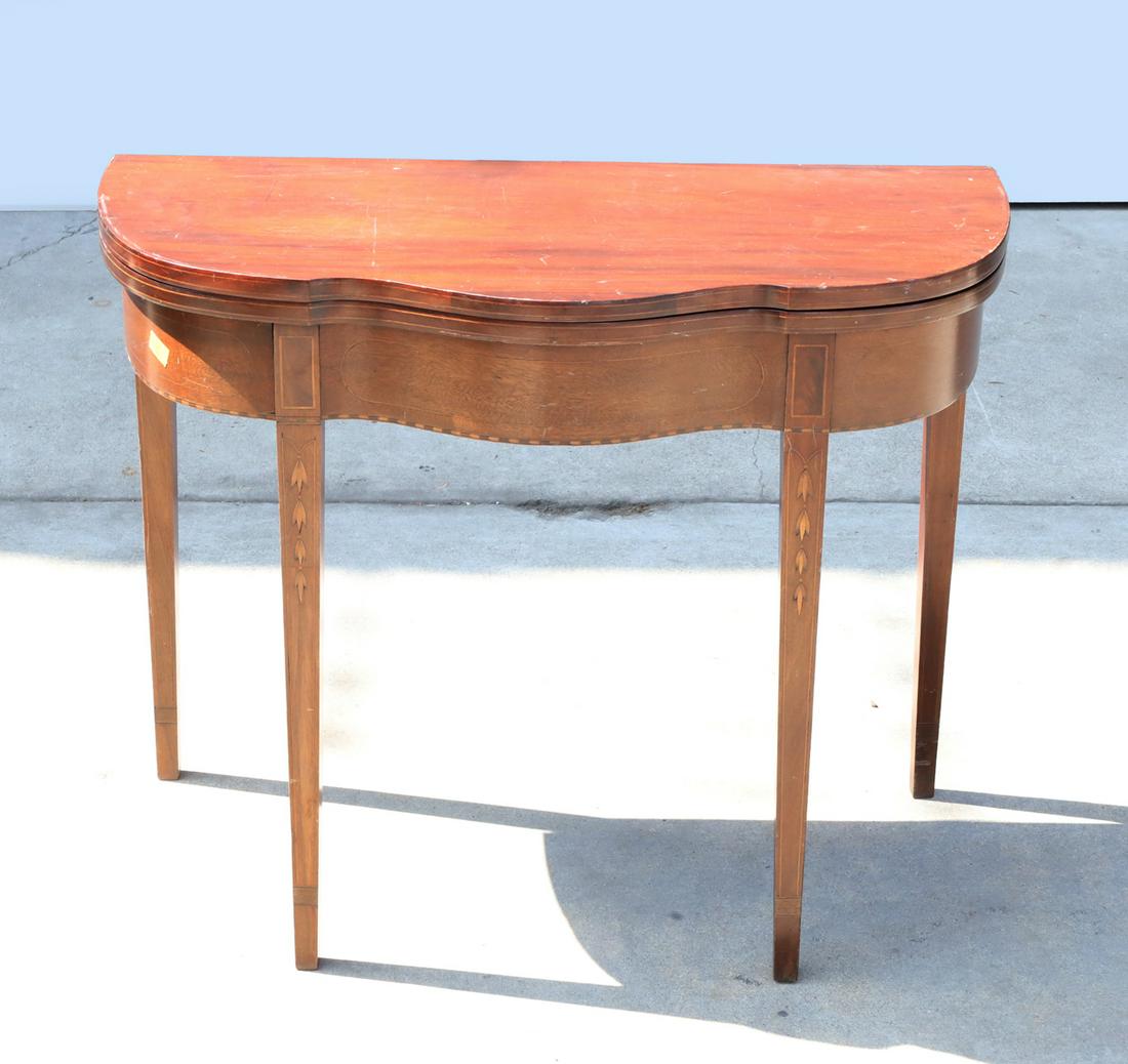 Antique Flip Top Table (1 of 4)