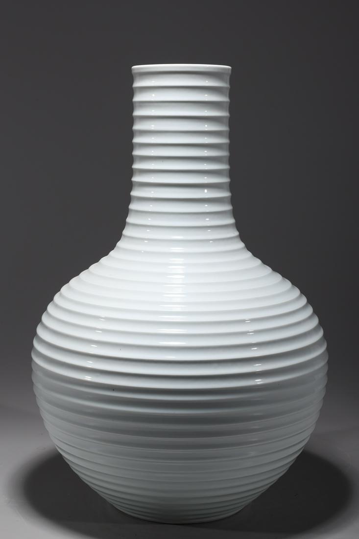 Chinese White Glazed Bottle Vase (1 of 6)