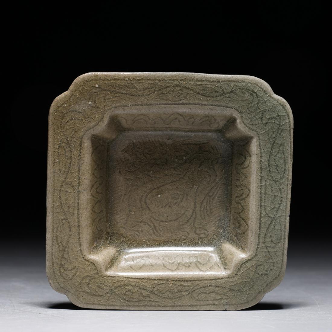 Rare Korean Celadon Glazed Cosmetic Dish (1 of 3)