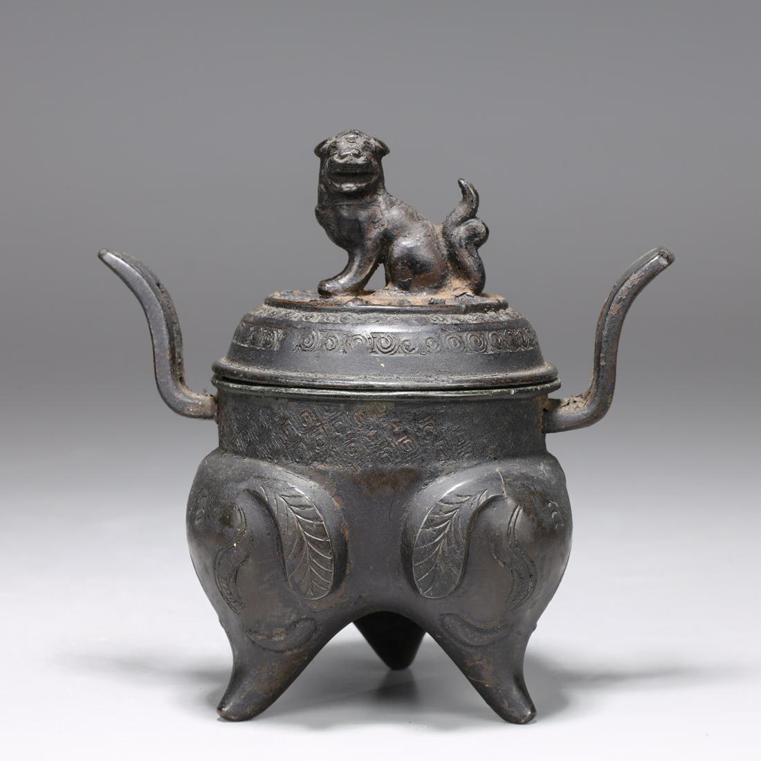 Chinese Bronze Tripod Censer (1 of 4)
