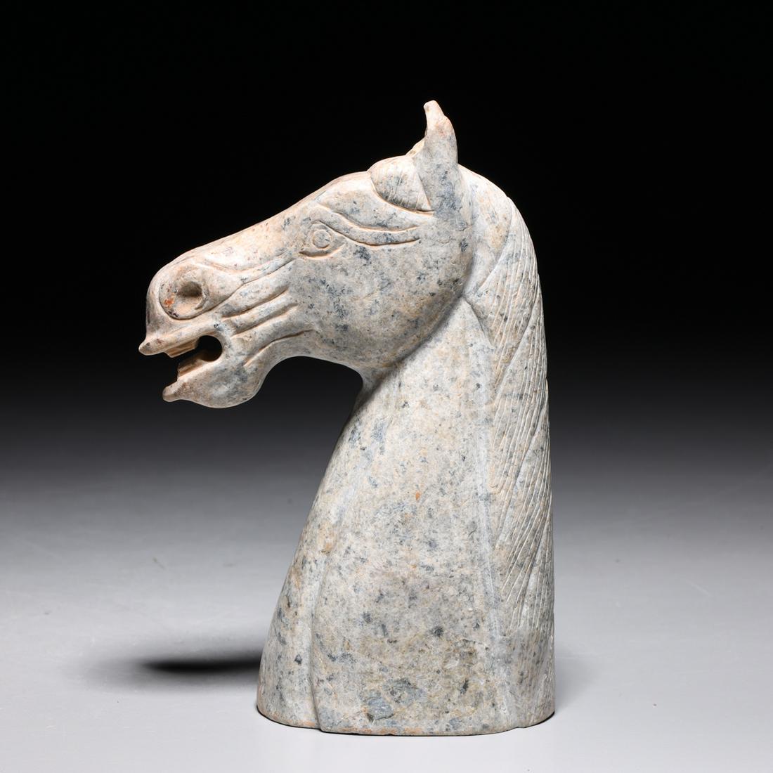 Chinese Carved Hardstone Horse Head (1 of 5)
