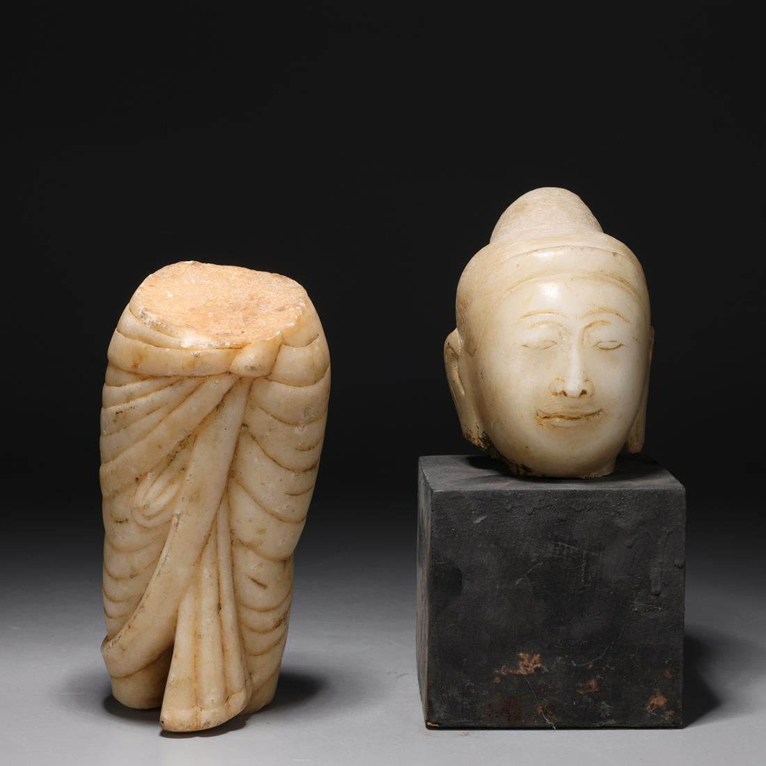 Two Antique Indian Marble Carvings (1 of 7)