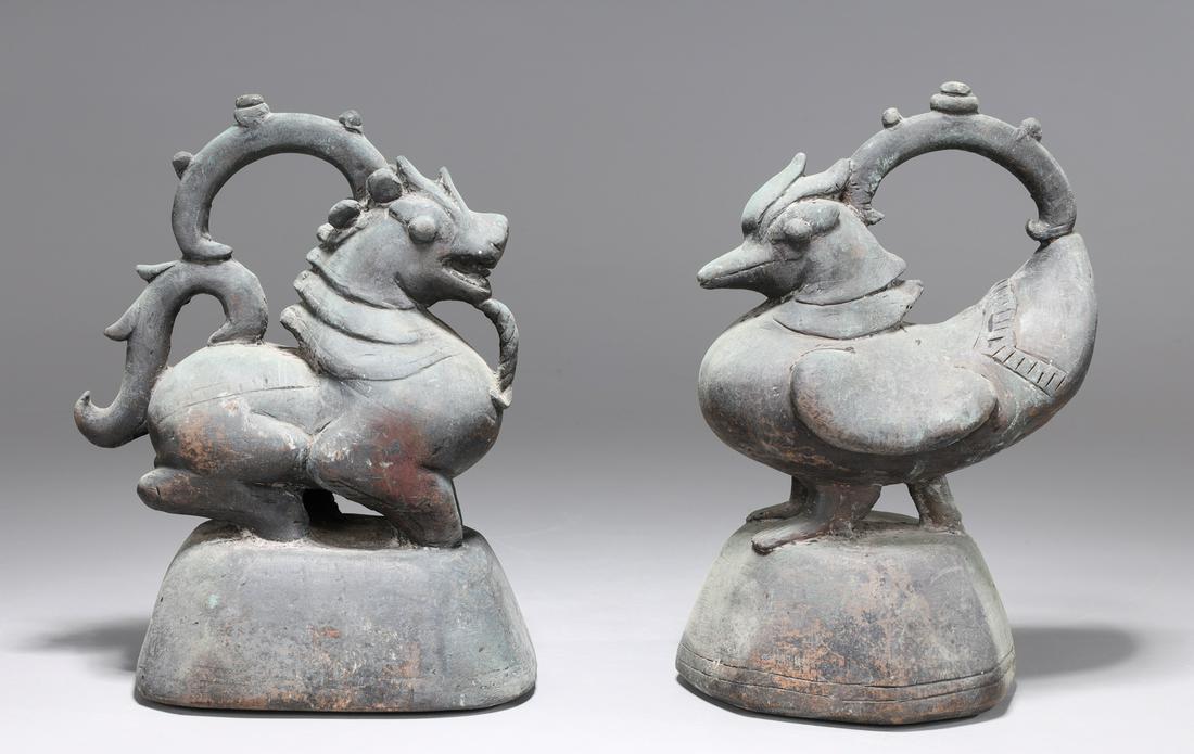 Two Large Bronze Opium Weights (1 of 4)