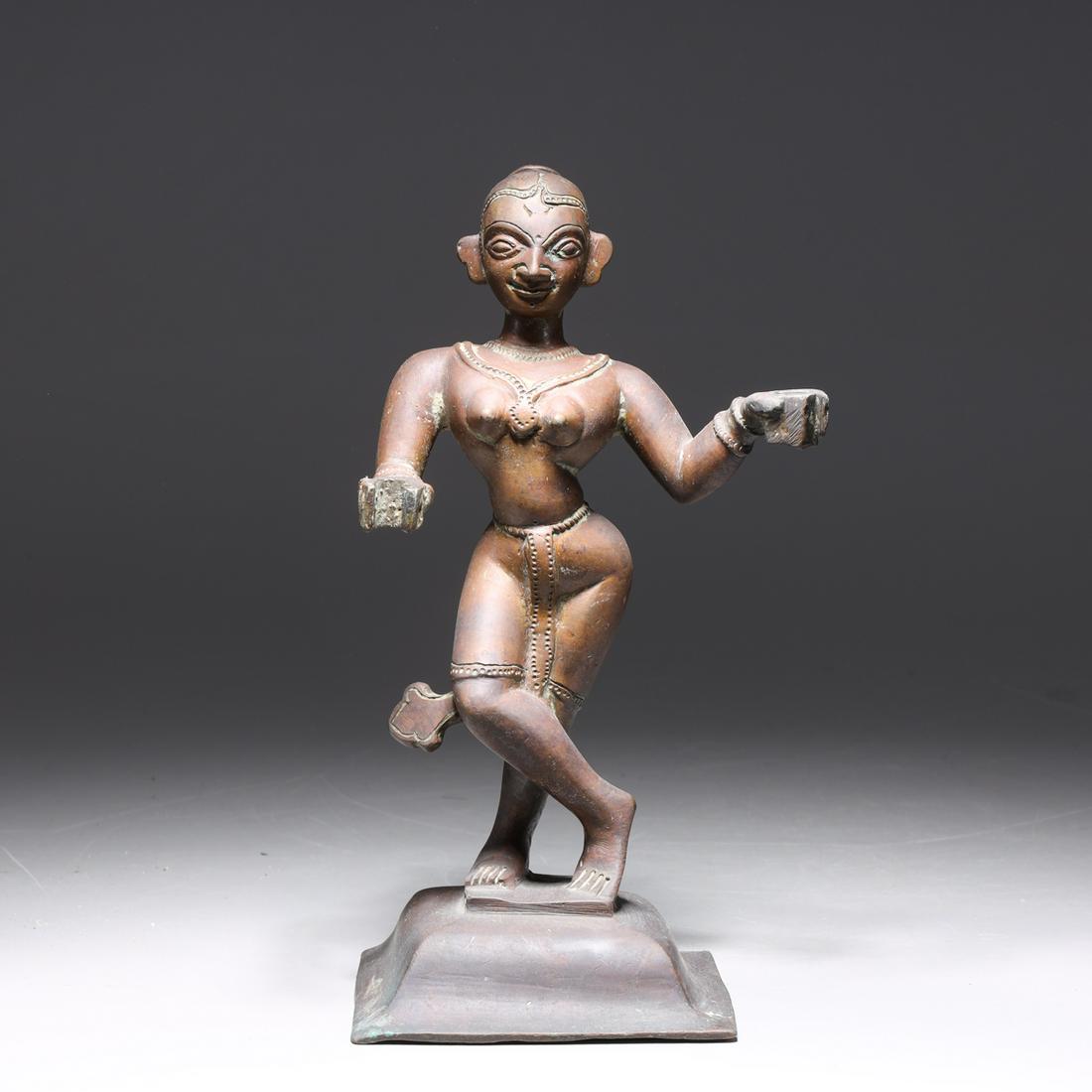 Antique Indian Bronze Statue of Radha (1 of 6)