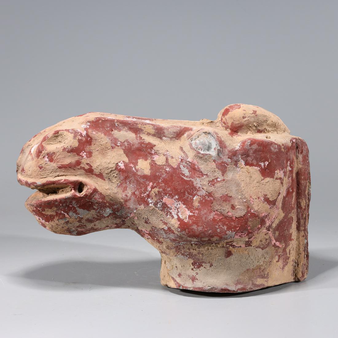 Chinese Early Style Ceramic Horse Head (1 of 6)