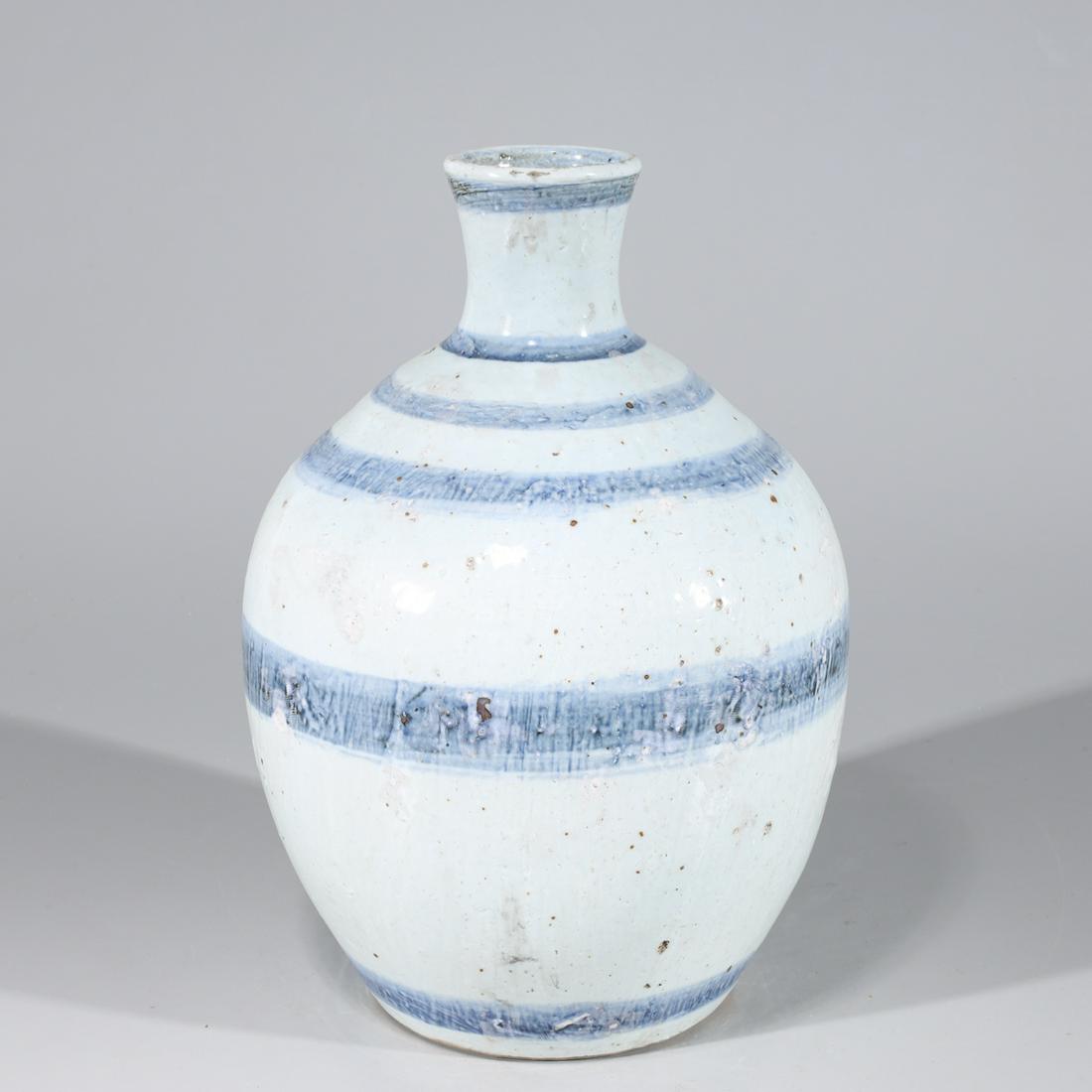 Chinese Blue & White Ceramic Vase (1 of 4)