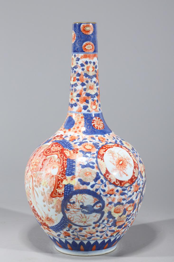 Chinese Blue & Red Glazed Porcelain Vase (1 of 7)