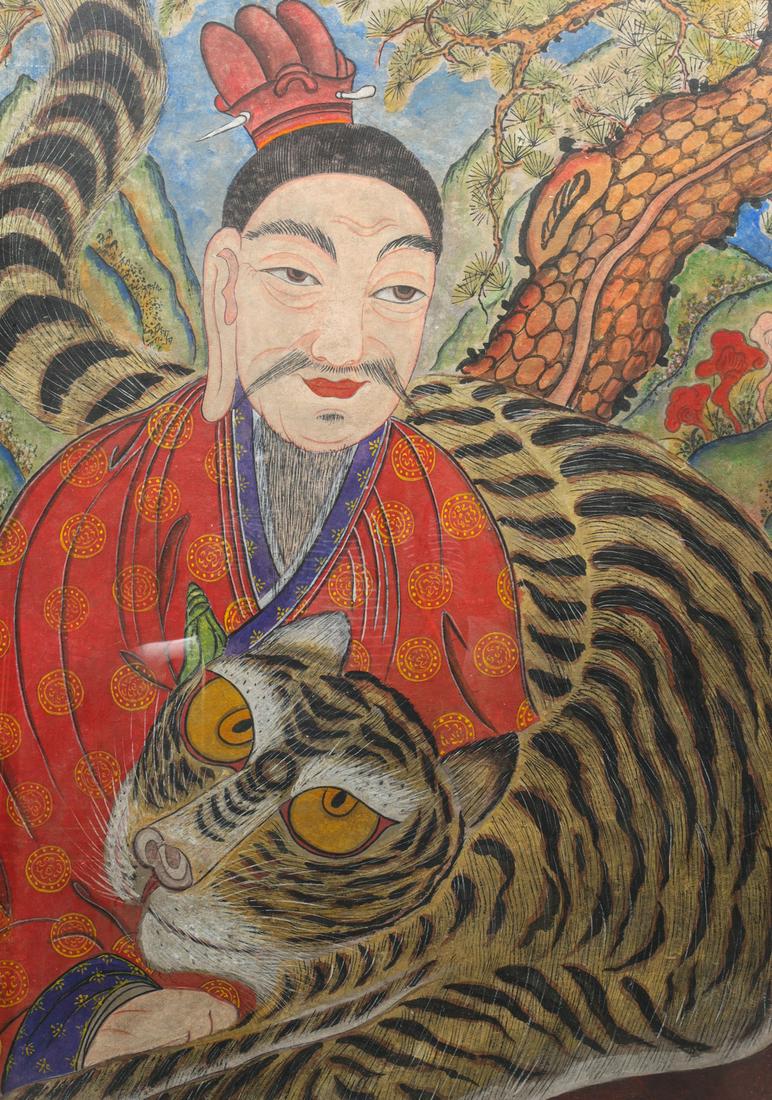 Framed Korean Folk Painting (1 of 3)