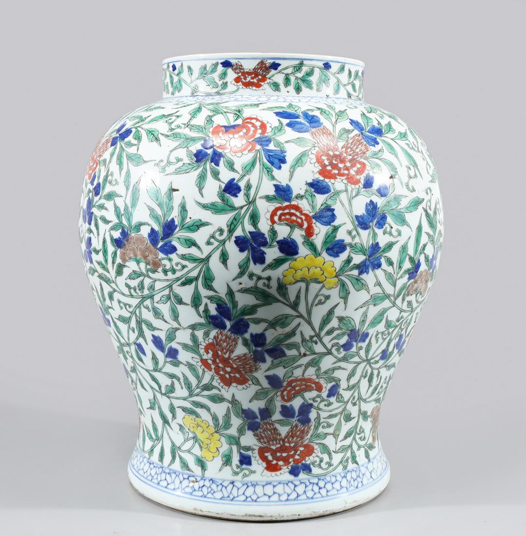 Large Chinese Porcelain Baluster Jar (1 of 5)