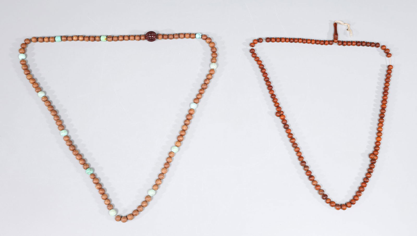 Group of Two Carved Tibetan Prayer Beads (1 of 3)