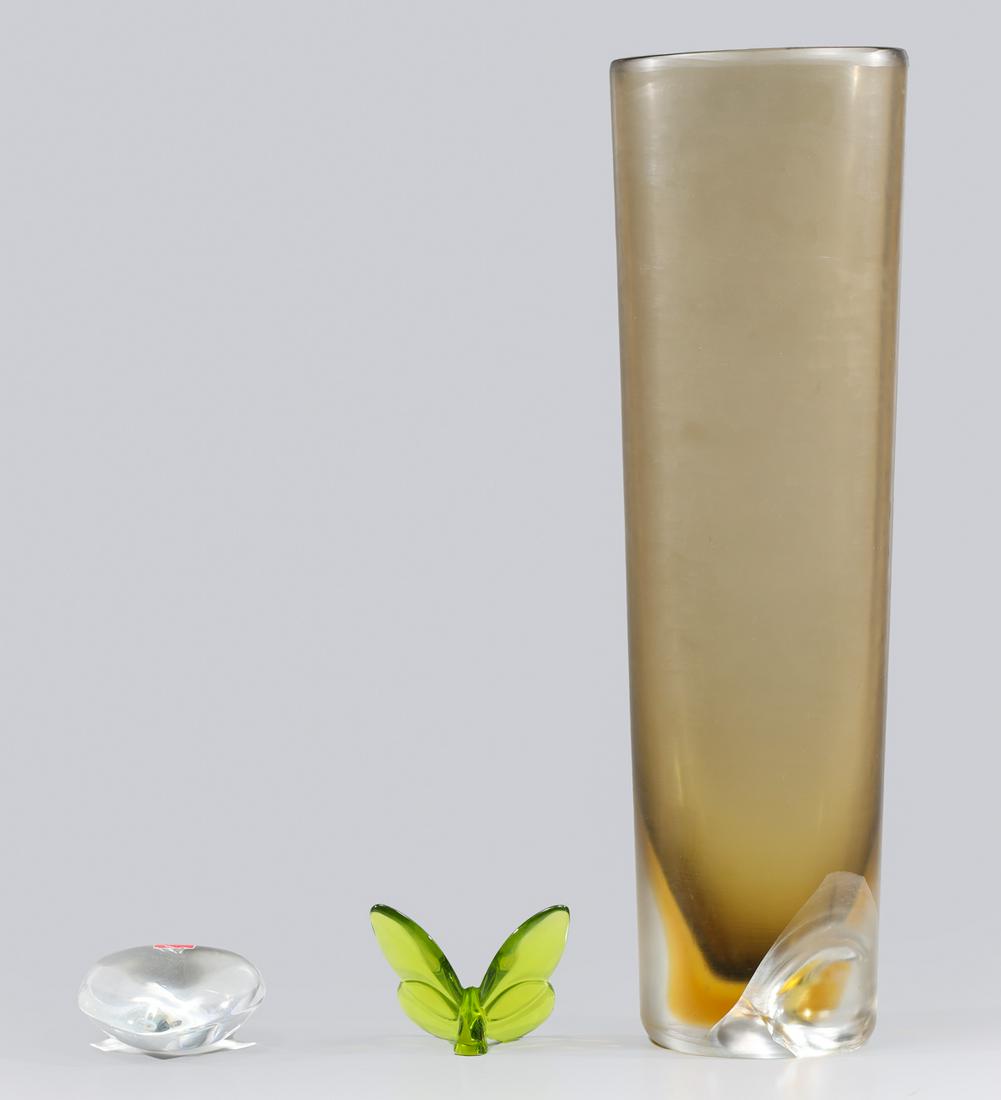 Group of Three Luxury Glass Collection, Murano, Lalique, Baccarat (1 of 4)