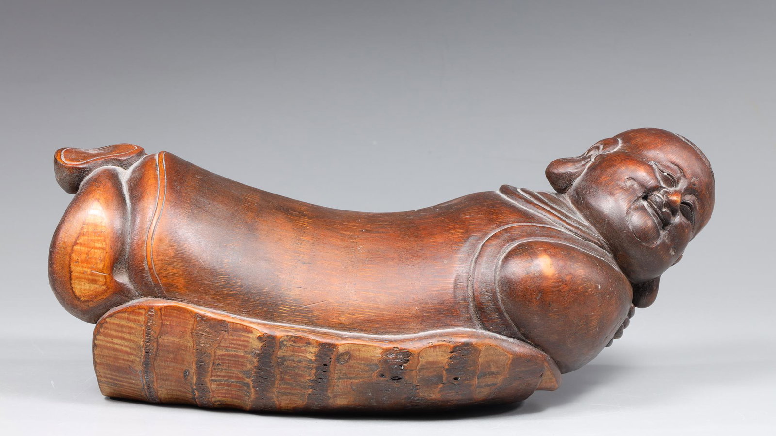 Antique Chinese Carved Bamboo Pillow (1 of 4)