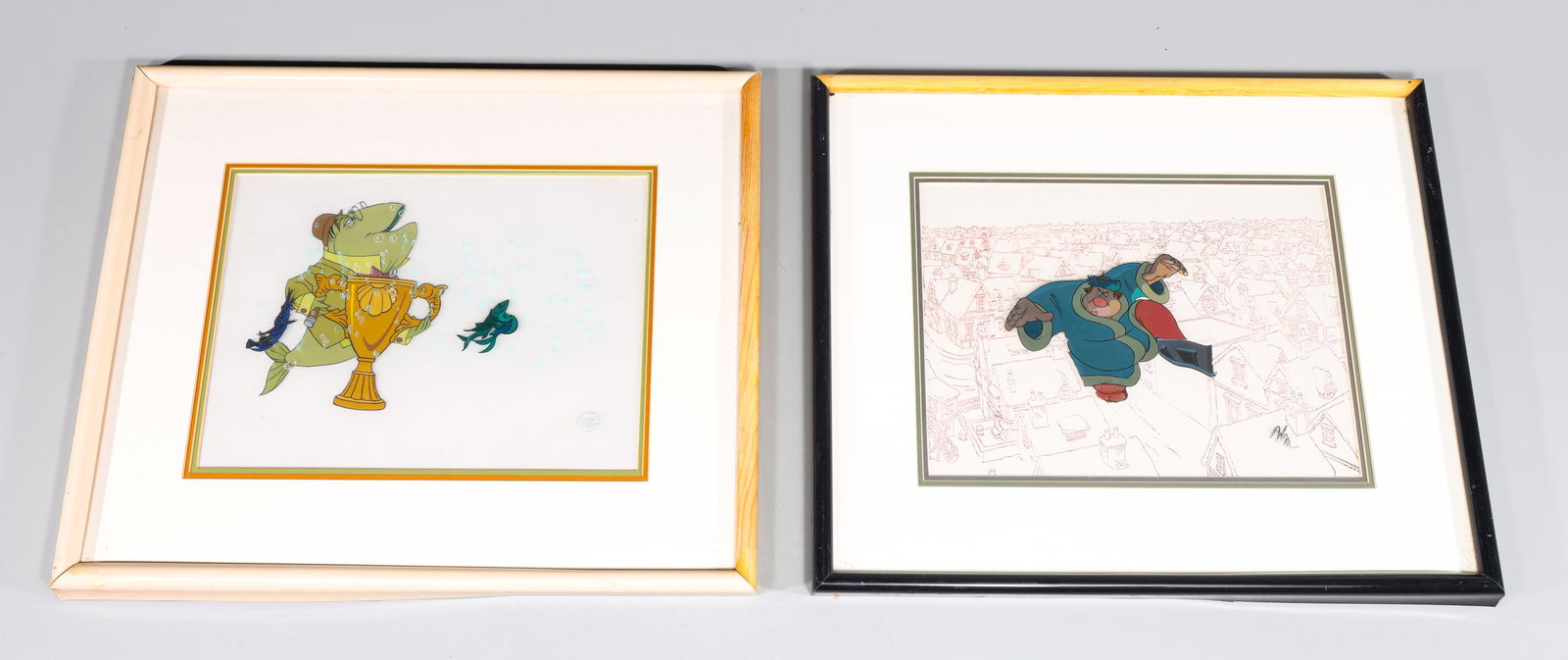Group of Two Vintage Disney Animation Celluloids, Signed (1 of 4)