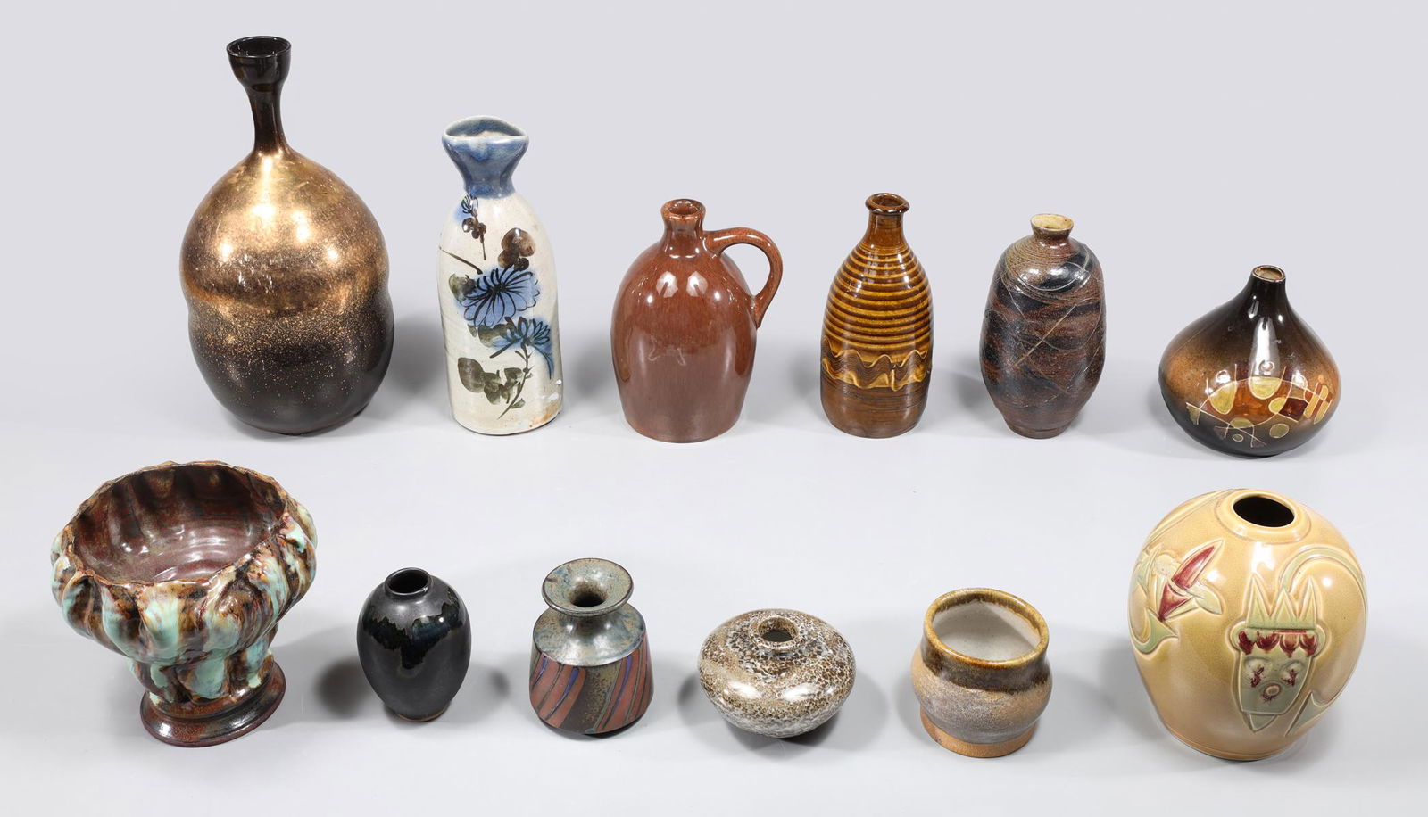 Group of Twelve Mid Century Studio Pottery Collection (1 of 5)