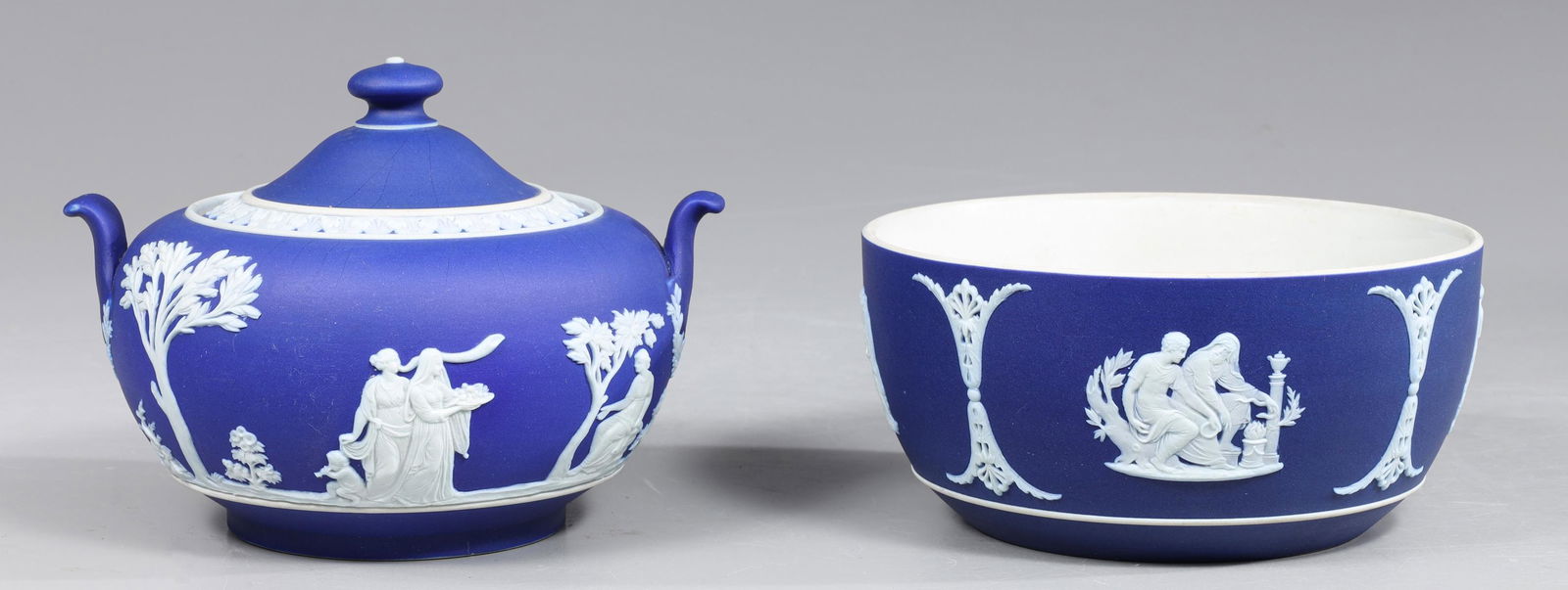 Group of Two Wedgewood Blue Jasperware (1 of 6)