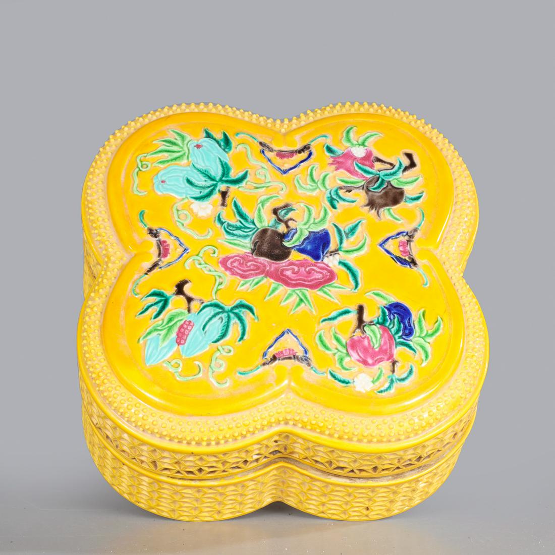 Chinese Enameled Porcelain Box (1 of 5)