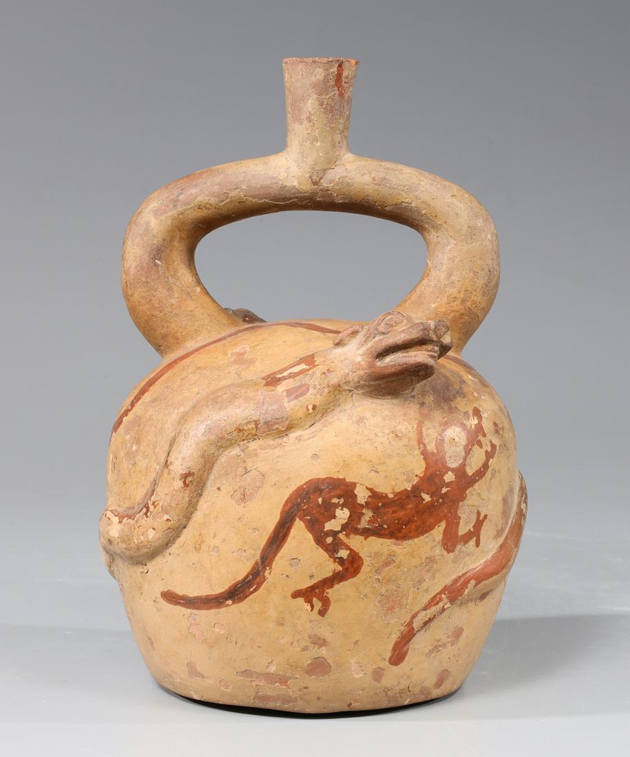 Moche Stirrup Peruvian Vessel (1 of 5)