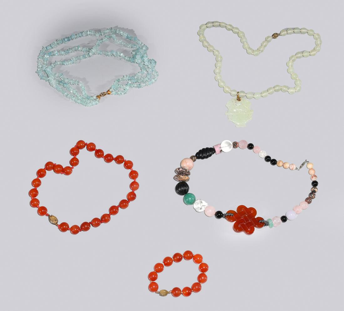 Group of Four Various Necklaces & Bracelet (1 of 6)