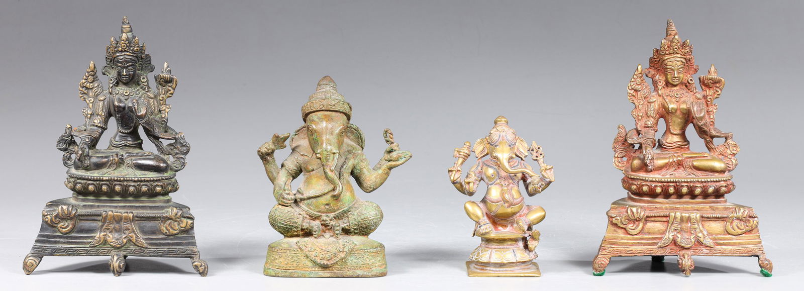 Group of Four South East Asian Bronze Figures (1 of 3)