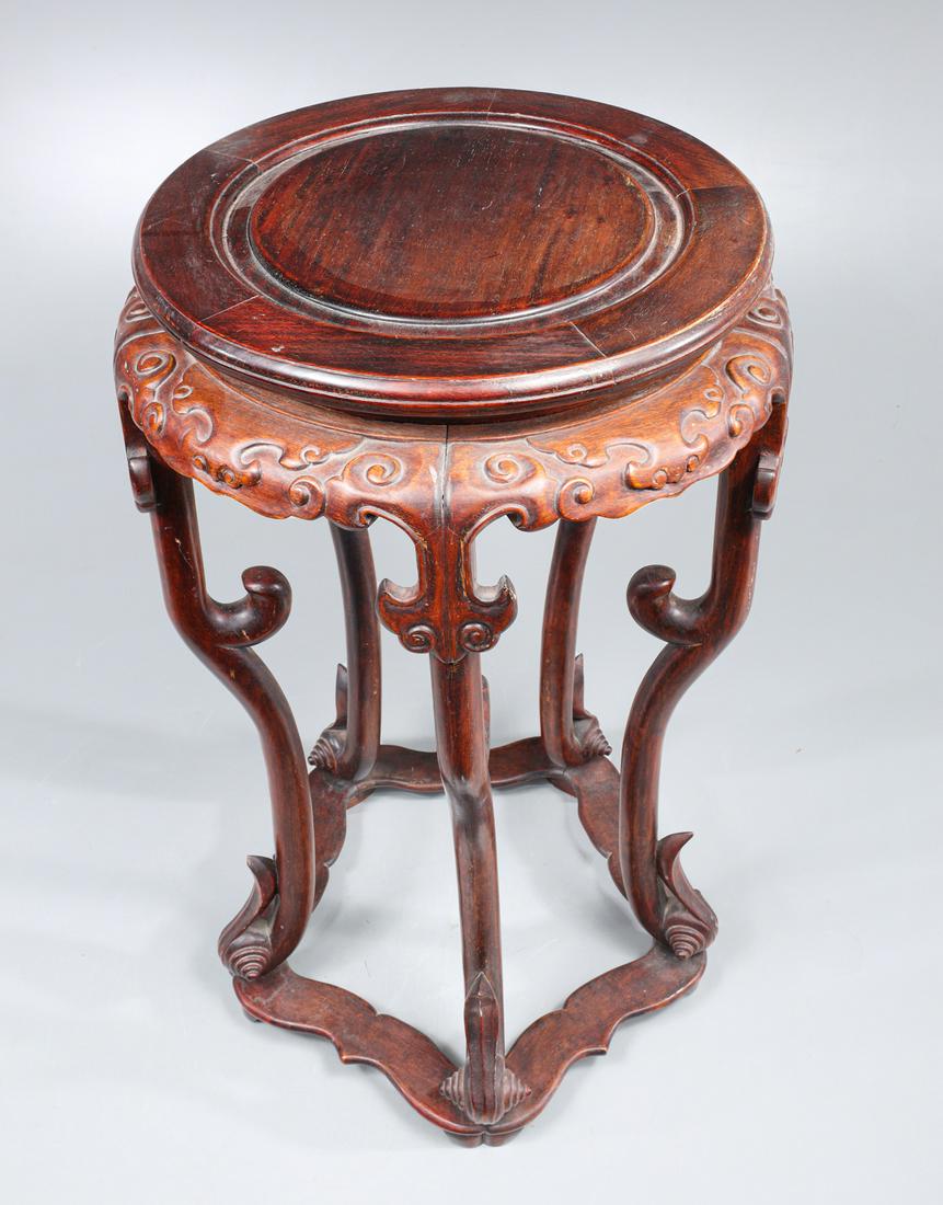 Antique Chinese Carved Stand (1 of 3)
