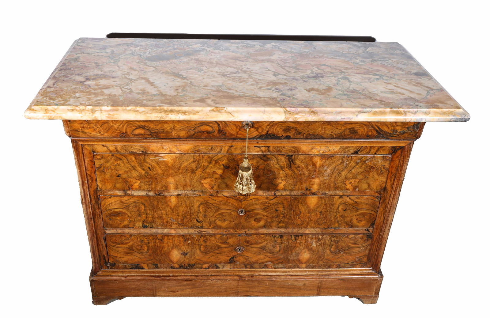 Antique Burl Front Sideboard (1 of 4)