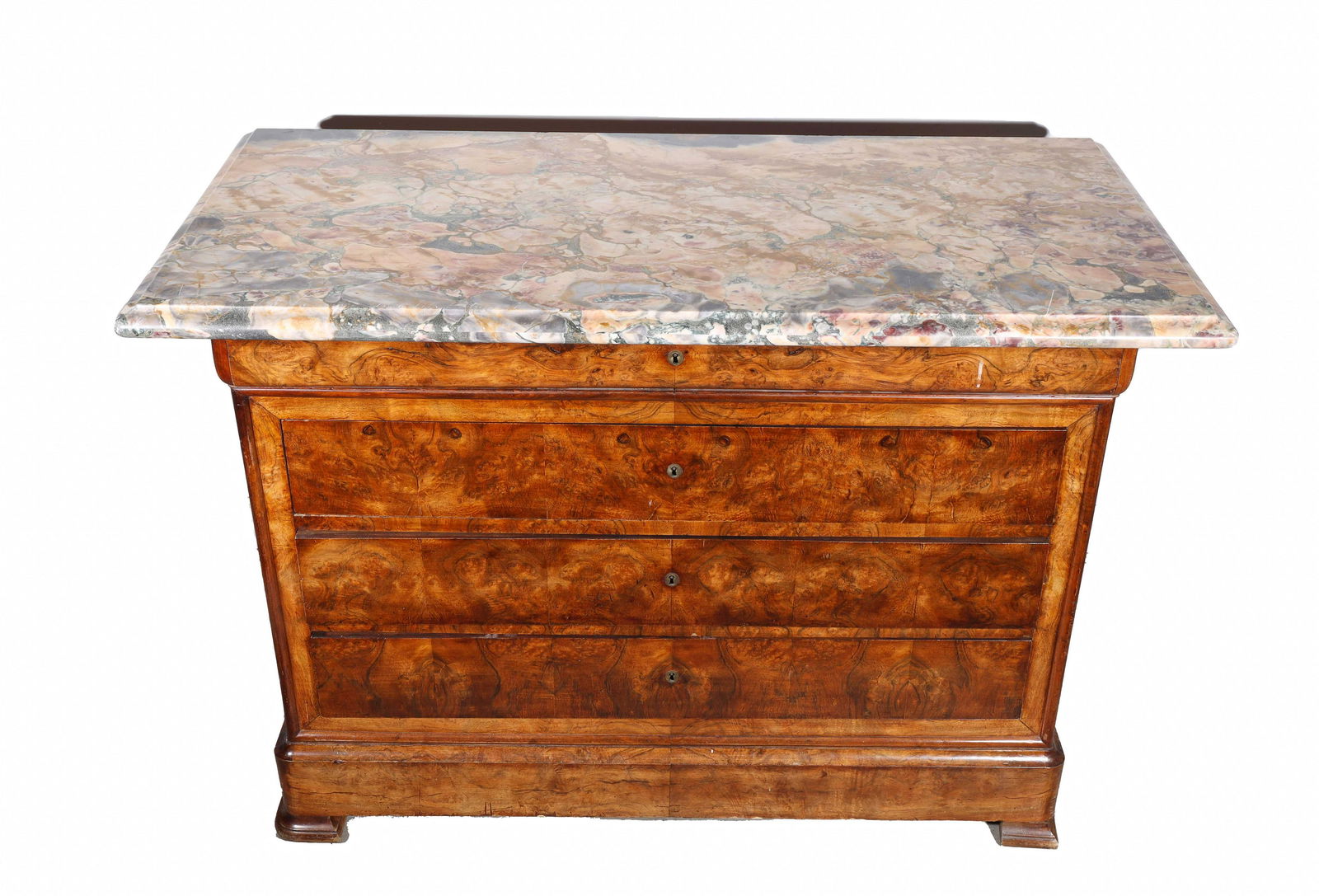 Antique Burl Front Sideboard (1 of 3)