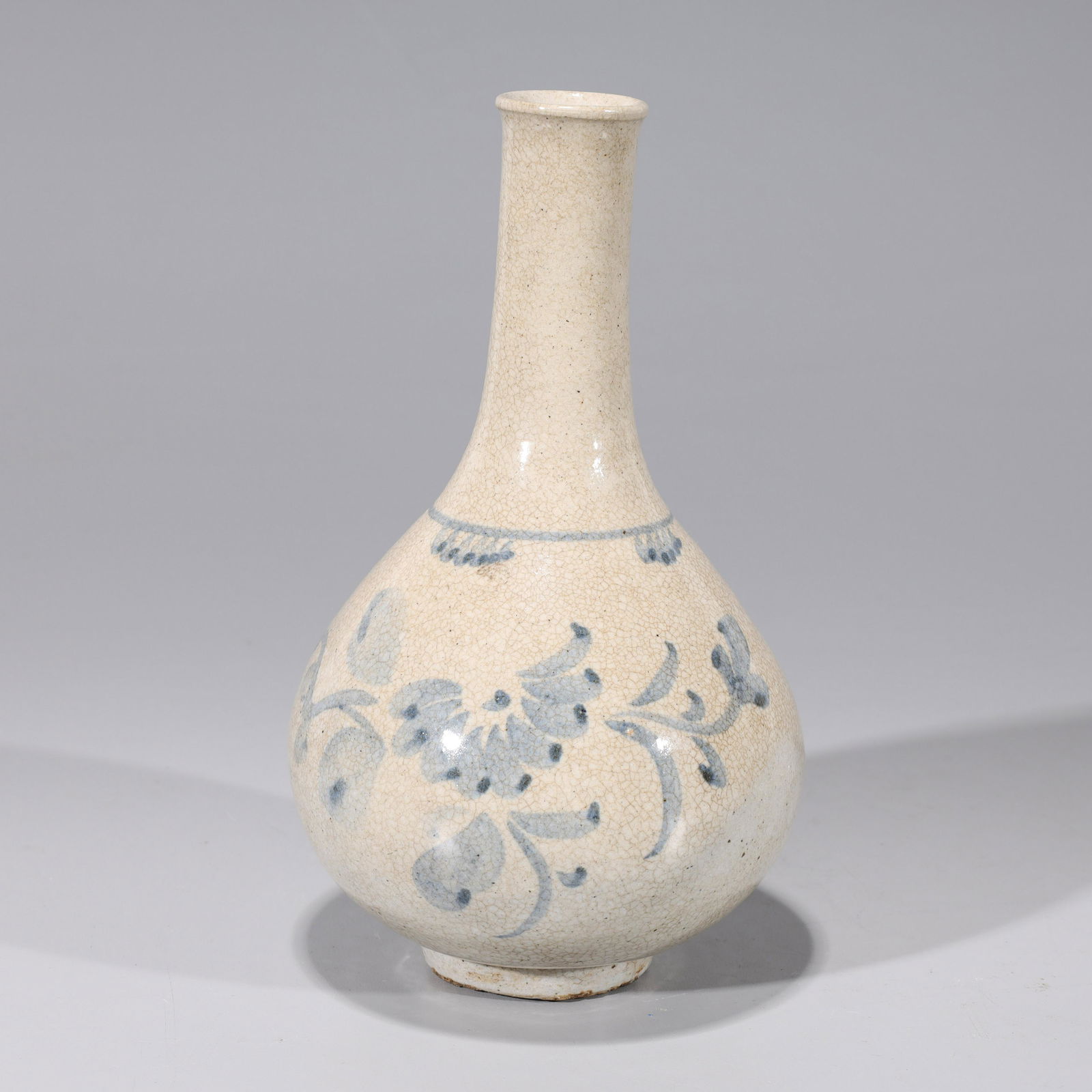 Korean Blue & White Porcelain Bottle Vase (1 of 5)