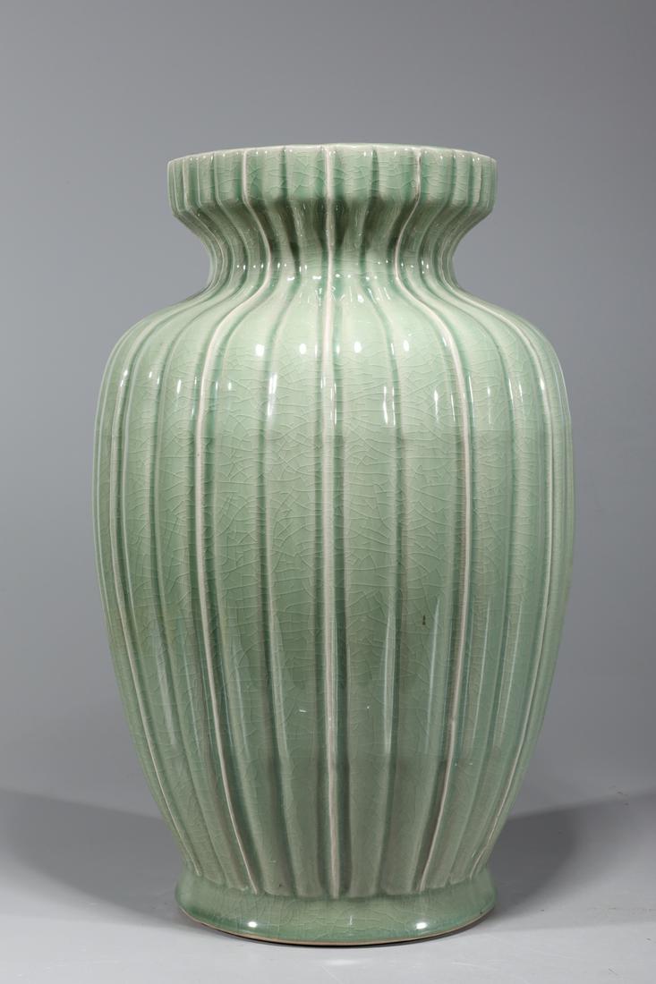Large Chinese Celadon Glazed Porcelain Vase (1 of 6)