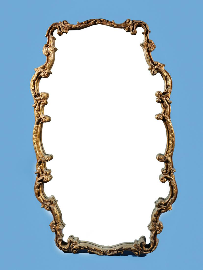 Large Mirror with Elaborate Gilt Frame (1 of 3)