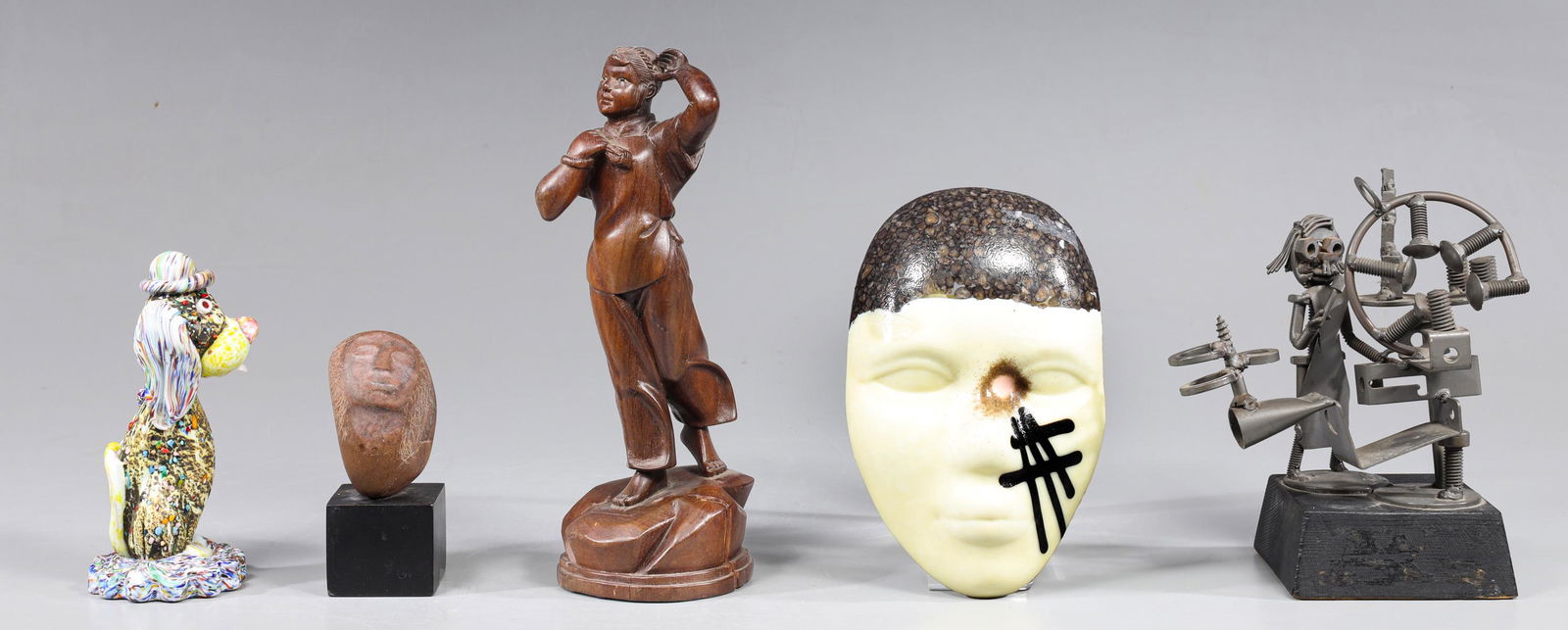 Group of Five Vintage Folk Art Collection (1 of 4)