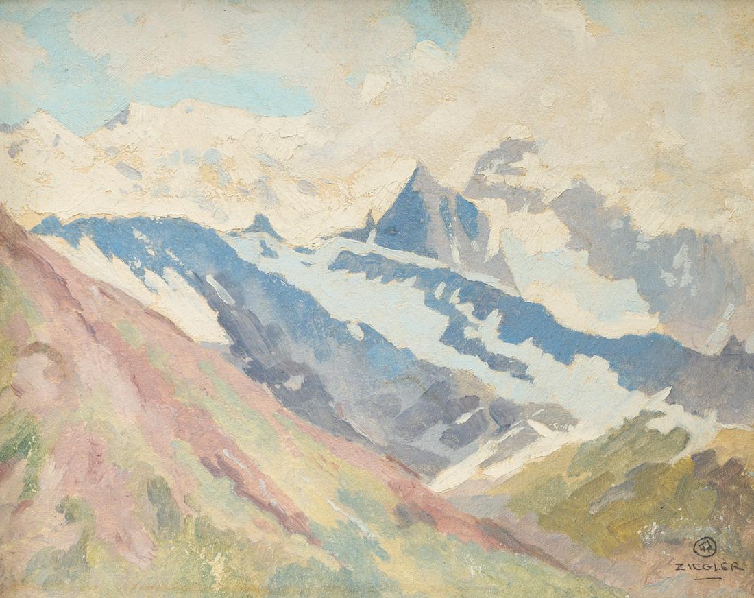 Eustace Paul Ziegler (Alaska, 1881-1969) Attributed, Mountain Landscape (1 of 4)