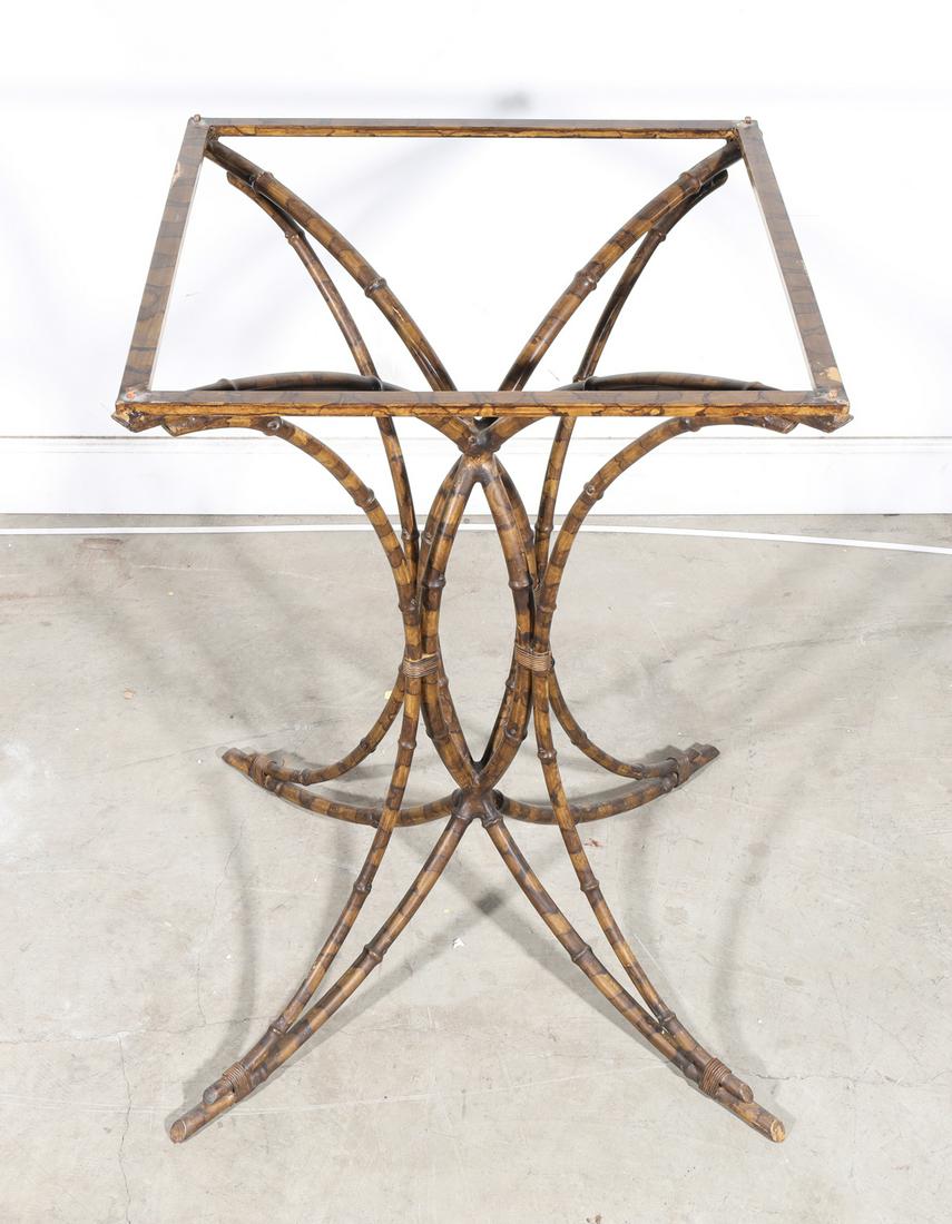 Vintage Bamboo Motif Patio Table (1 of 2)