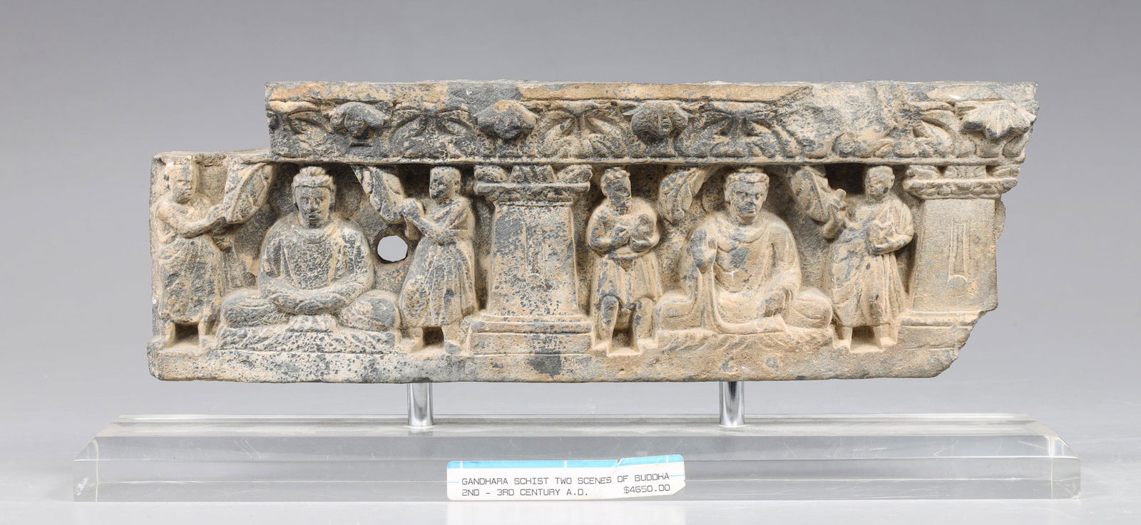Gandharan Carved Schist Panel (1 of 3)
