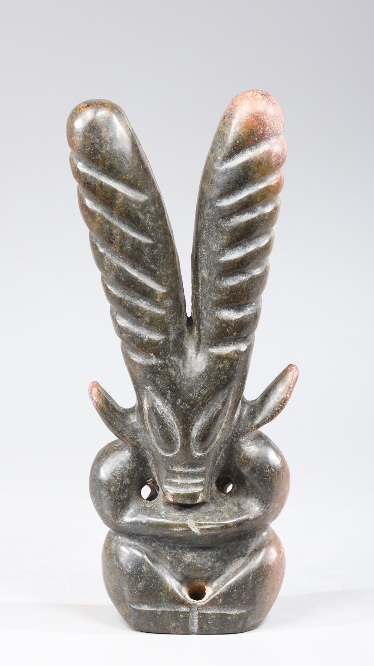 Large Archaic Chinese Style Carved Hardstone Figure (1 of 4)