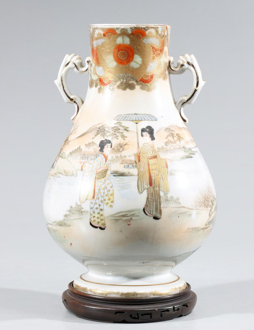 Antique Japanese Kutani Vase Auction