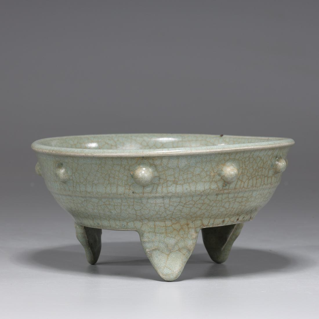 Chinese Glazed Ceramic Bush Washer (1 of 6)