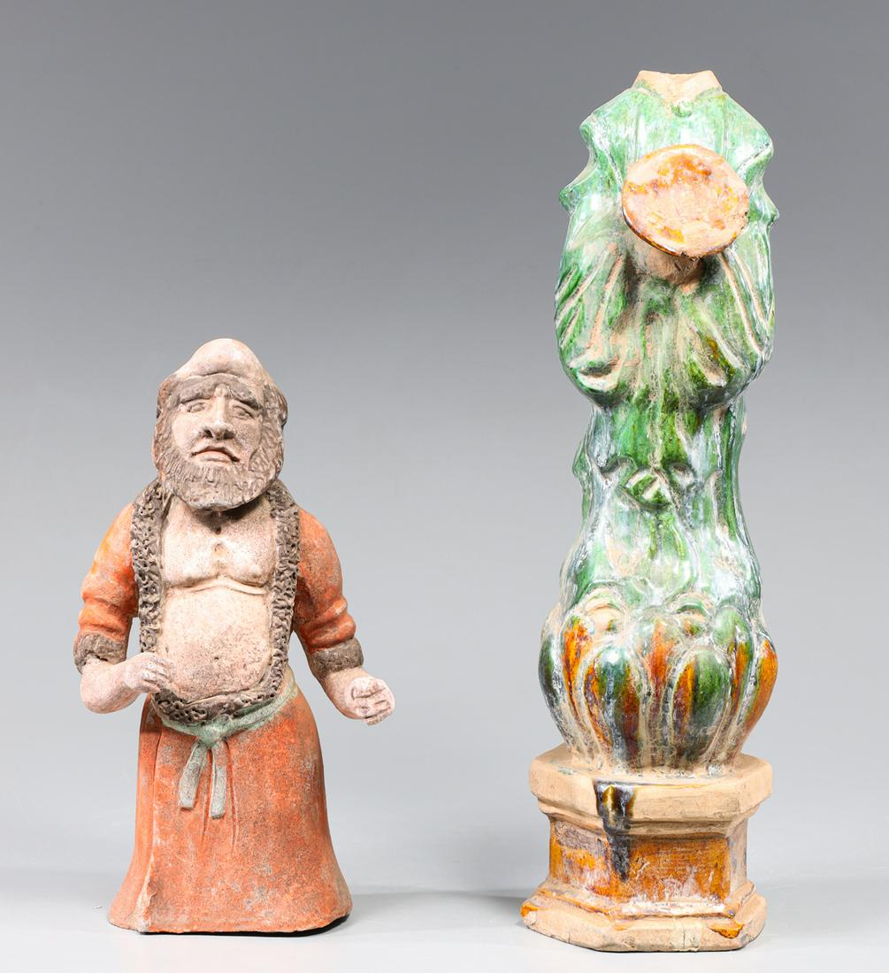 Group of Two Vintage Chinese Ceramic Figures (1 of 3)