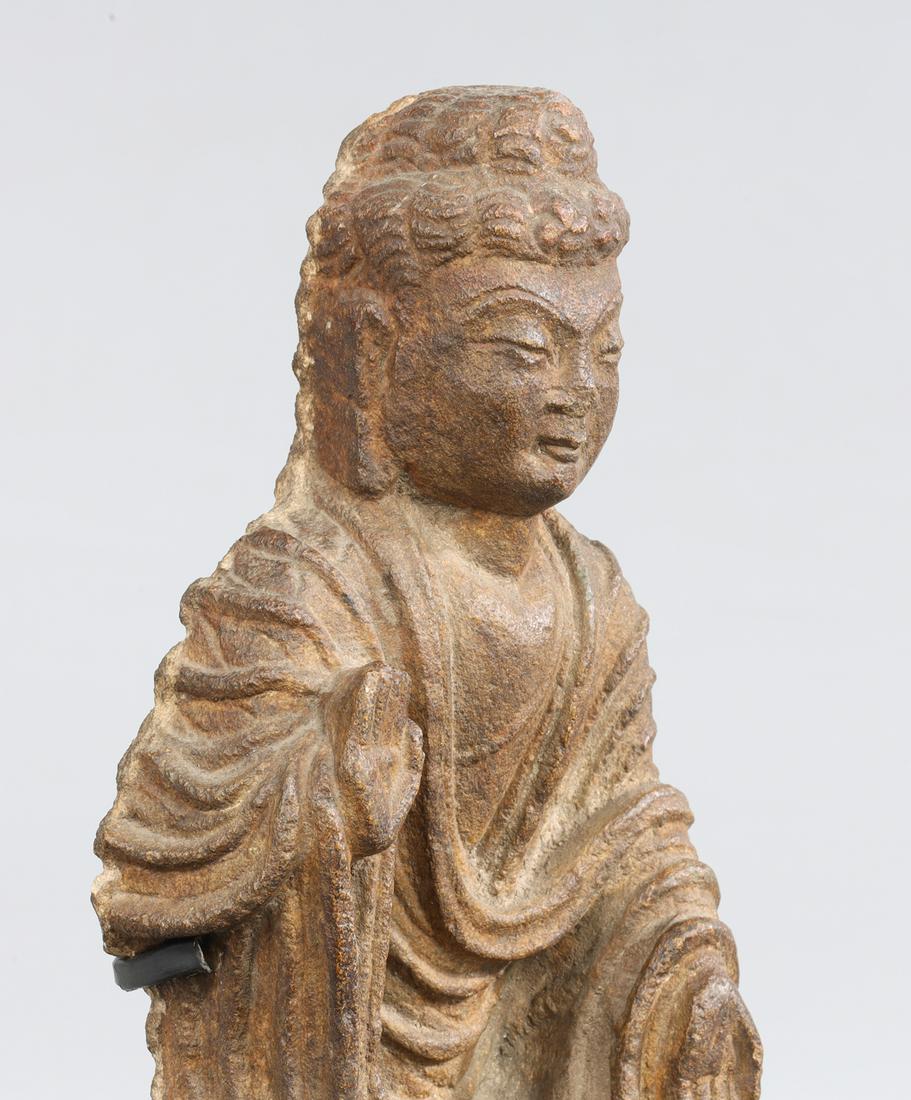 Antique Japanese Carved Stone Buddha (1 of 3)