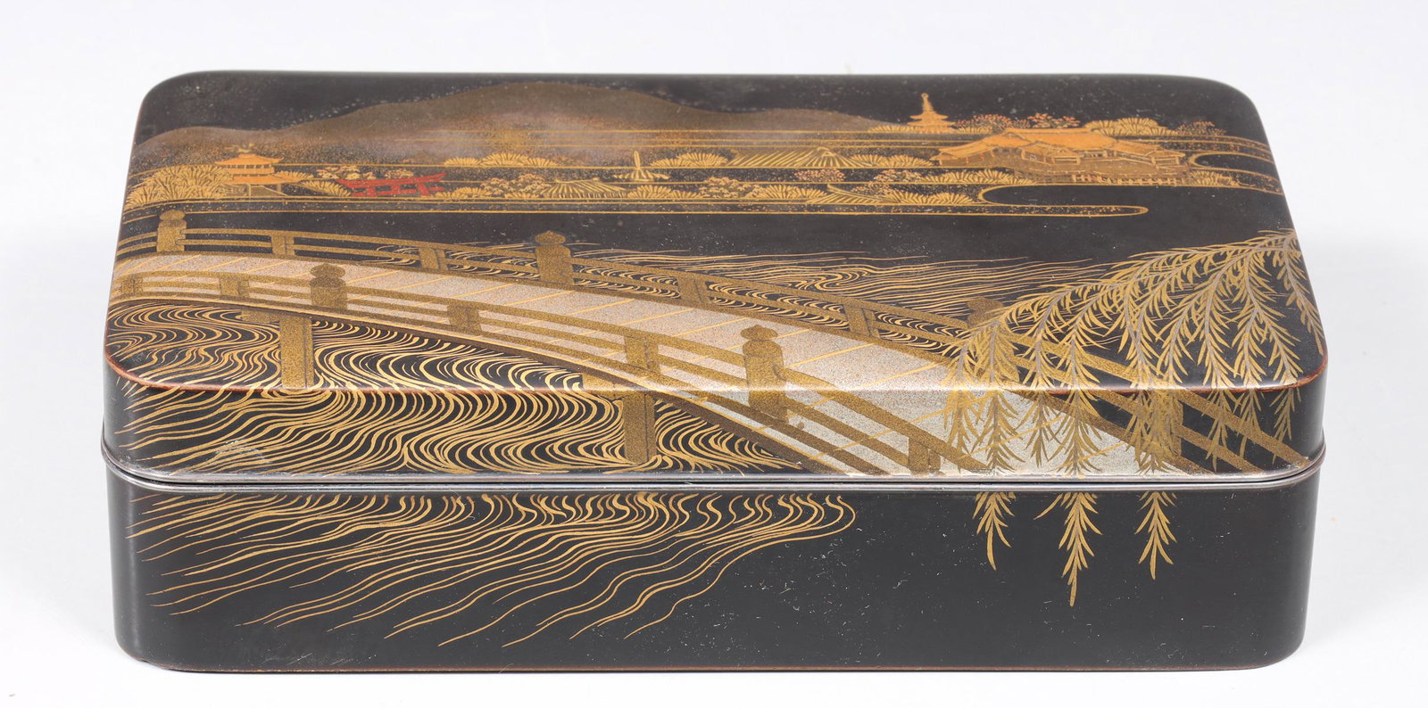 Antique Japanese Lacquer Box (1 of 4)