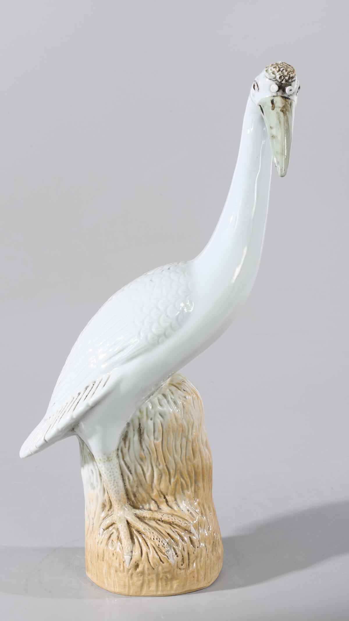 Chinese Ceramic Heron Figure (1 of 4)