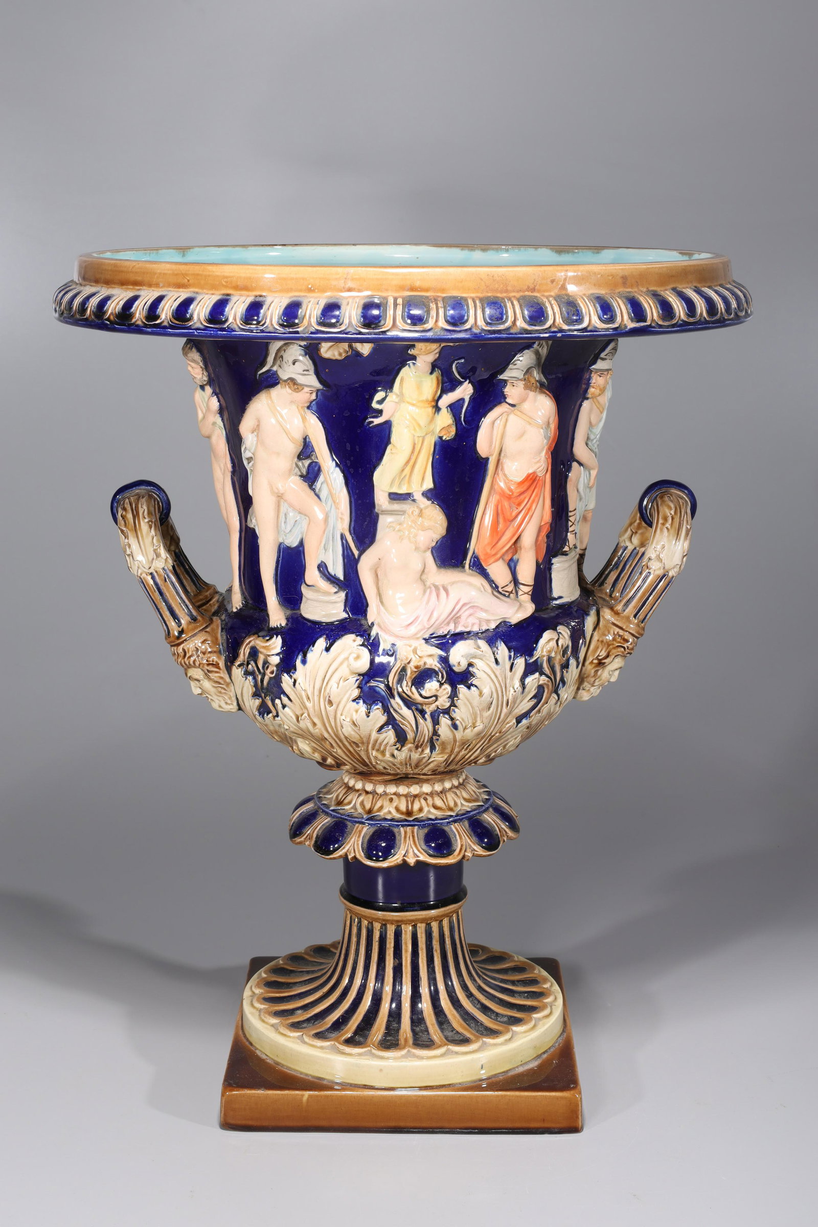19th Century English Majolica Amphora (1 of 9)