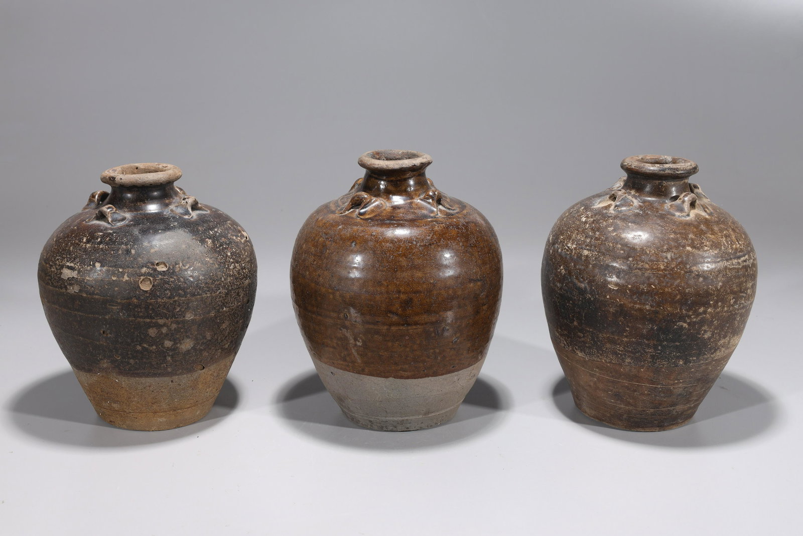 Group of Three Antique Chinese Ceramic Jars (1 of 9)