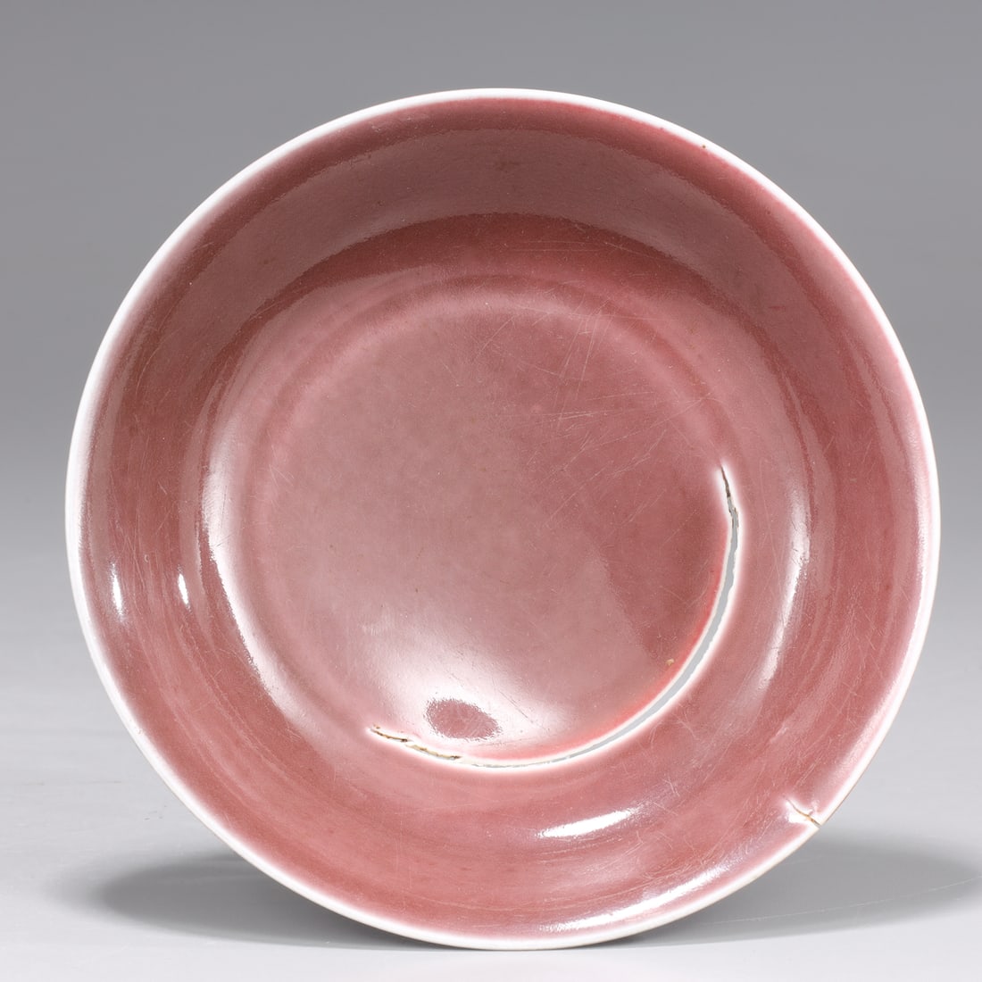 Imperial Xuande Copper Red Dish (1 of 5)