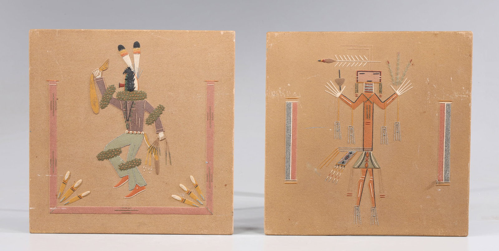 Group of Two Hopi Sand Paintings (1 of 4)