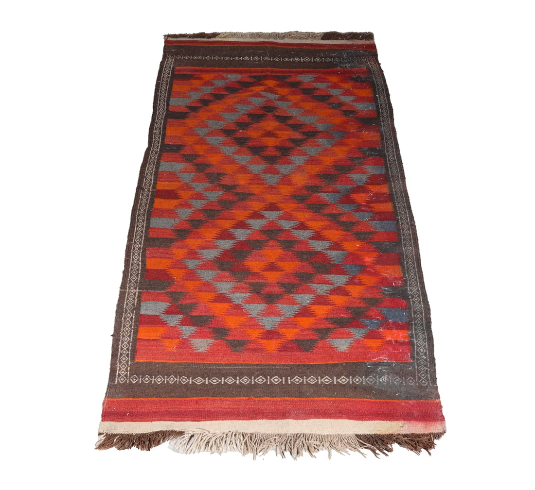 Vintage Step Diamond Pattern Area Rug (1 of 3)